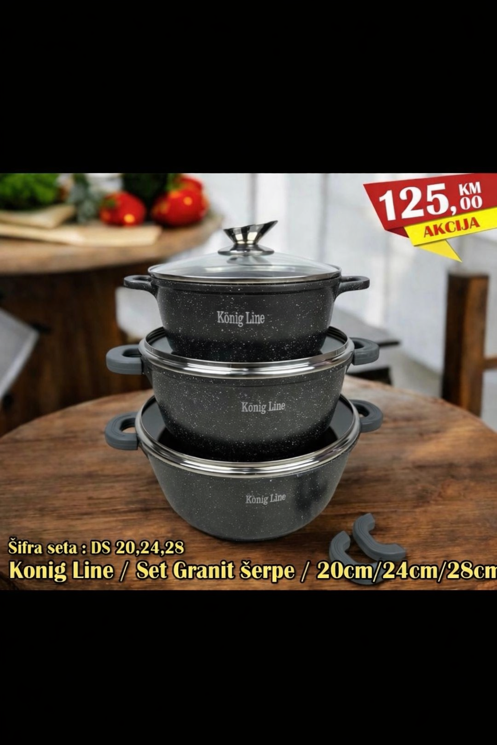 SET 3/1 ŠERPE GRANIT DS-20/24/28