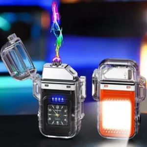 Dual plasma ligher (upaljač, LED lampa, sat) - cool poklon