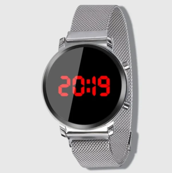 Ženski digitalni sat Silver