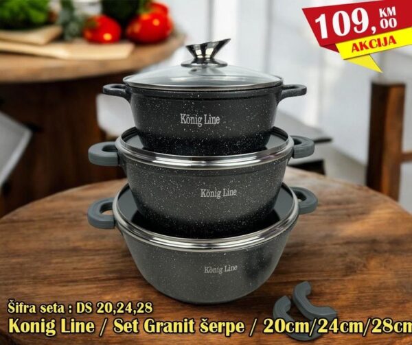 SET 3/1 ŠERPE GRANIT DS-20/24/28