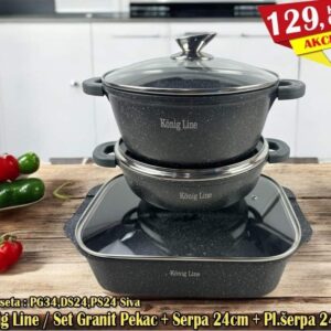 KÖNIG GRANIT SET posudja PG34, DS24 , PL24