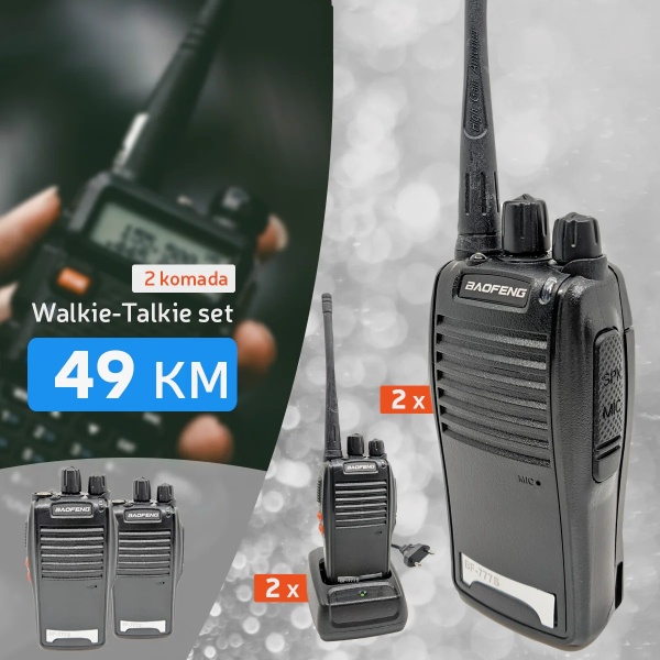 2 x Talkie walkie uređaja