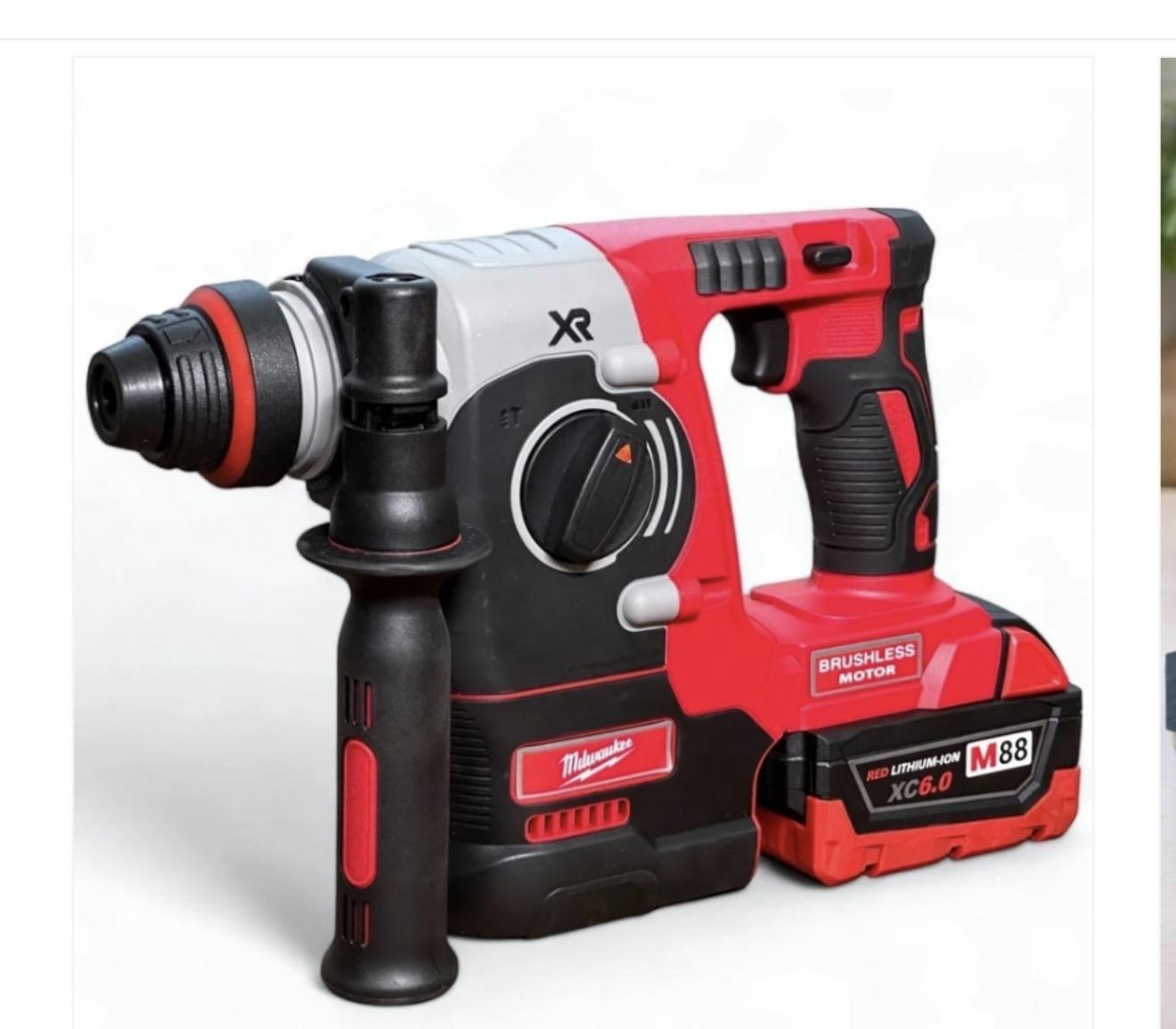 Aku udarna bušilica Milwaukee SDS i SDS Plus2 baterije